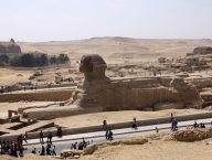 The sphinx is somewhat disproportional